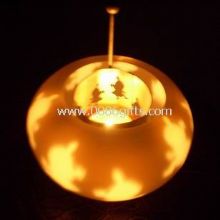 Stainless steel candle holder and round glass shade Candle Holder images