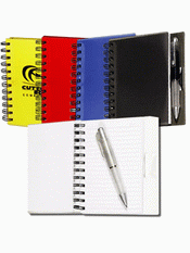 Spiral notesbog med Pen images