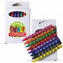 Assorted Colour Crayons in White Box images