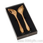 Salt And Pepper Timber Salad Servers images