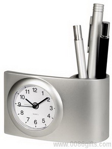 ساعت رومیزی فلزی / قلم کدی images