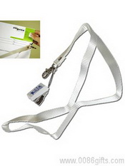 White Mini Stapler With White Lanyard images