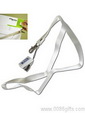 White Mini Stapler With White Lanyard small picture