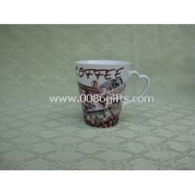 Full Decal Printing Heart Shape Ceramic Coffee Mugs images
