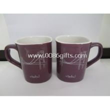 Porcelain Coffee Mug with Customized Logo Printing,Meets FDA/CA65/LFGB/84/500/EEC Standard images