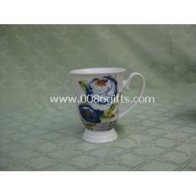 Porcelain coffee mug with floral design,Meets FDA,LFGB,CA65,CPSIA,84/500/EEC Standards images