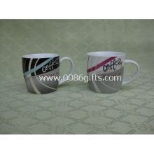 Porcelain Coffee Mugs with Decal Printing Full Color Designs, Meets FDA, CPSIA and CA65 images