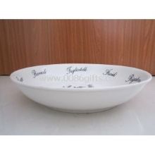 Porcelain Salad Bowl,Customized Logos,Designs are Accepted,8 to 11-inch Size are Available images