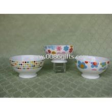 Porcelain Salad Bowl with decal printing designs images