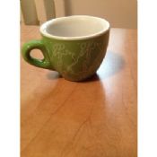 90ml Two-tone Color Glaze Stoneware Coffee Mugs images