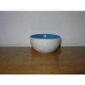 Ceramic football Bowl with Logo, Dishwasher, Microwave and Oven Safe images