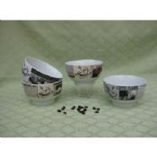 Bols à soupe en céramique encre de Chine images