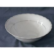 Porcelain Bowl with GGK Design,Customized Logo Printing,Microwave and Dishwasher Oven Safe images
