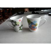 Porzellan Kaffee Becher, kommt in weiß, kundenspezifische Logos Entwürfe angenommen images