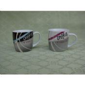 Porcelana tazas de café con la etiqueta de la impresión a todo Color los diseños, cumple con FDA, CPSIA y CA65 images