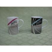 Porcelain full color decal printing design coffee mug,meets FDA,LFGB,84/500/EEC Standards images