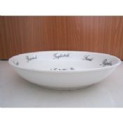 Porcelain Salad Bowl,Customized Logos,Designs are Accepted,8 to 11-inch Size are Available images