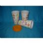 Double Wall Ceramic Coffee Mugs with Silicone Lid,Customized Logos and Designs are Welcome small picture