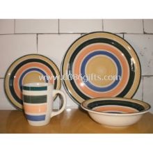16pcs stoneware hand-painted dinnerware sets images