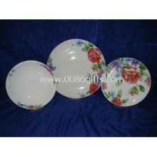 18pcs Porcelain Elegant Dinnerware Sets with Full-color Cut Decal Printing images