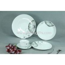 20-piece Porcelain Dinner Sets with Cut Decal Printing Design, Meets Food Grade Test images