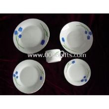20pcs Porcelain cut decal blue flower printing dinnerware sets images