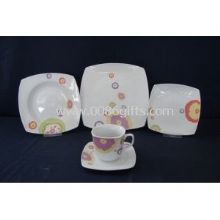 20pcs Porcelain Dinnerware Set with Cut Decal Full-color Printing Designs images