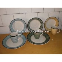 Handbemalte Keramik-Geschirr-Sets, Mikrowelle und Backofen spülmaschinengeeignet images