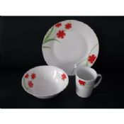 12pcs Porcelain Dinnerware Sets with Moon Shape images