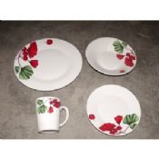 16pcs porcelain dinnerware sets with decal customized logo or designs are accepted images