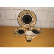 16pcs δείπνο Stoneware σετ με ζωγραφισμένα στο χέρι images