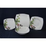 19pcs porcelain dinnerware sets with cut decal customized logo or designs are accepted images