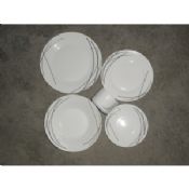 20pcs keramisk Dinnerware sett, tilpasset design akseptert, oppvaskmaskin og mikrobølgeovn safe images