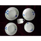 20pcs porcelaine coupe des ensembles de vaisselle impression autocollant bleu fleur images