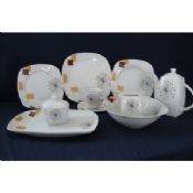 vaisselle de porcelaine 47pcs définit avec logo decals personnalisé ou dessins sont acceptés images