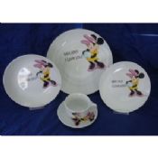 Cartoon design porcelain dinner sets images