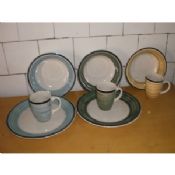 Hand-painted Stoneware Dinnerware Sets, Microwave and Dishwasher Oven Safe images