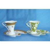 Neue Bone China elegante Tasse & Kaffee Teeservice mit Gold Decal Design, wenden Sie sich an Lebensmittelqualität images