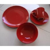 Steintøy 16Pcs farge glasur Dinnerware sett images