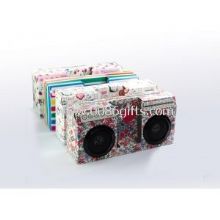 Colorful Mini Paper Folding Speaker Box images