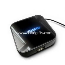 Mirror USB Hub & Blue Light 4 Ports High Speed Fashion Exquisite USB Hub & USB Extender images