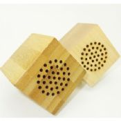 Eleco bambusz SpeakerWood hangszóró Mini hangszóró 3,5 mm-es Jack újratölthető zene hangszóró images