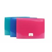 Pink plastic expanding PP File Folder , A4 size 13 Pockets images