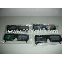 0.06mm PVC / PET laser lenses three d glasses / 3d fireworks glasses images