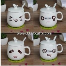 Drinking pot lovely cup with facial expressions images