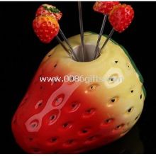 Stainless steel lovely fruit fork images