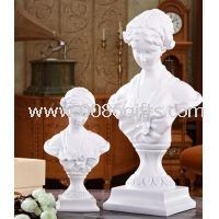 Venus sculpture figures white small and large size both images