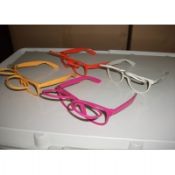 1.0 mm PVC or PET laser diffraction 3d fireworks glasses for college party images