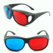 Gran tamaño 155 * 55 * 165 mm/PC plástico marco video 1 rojo y azul cian de gafas 3d images