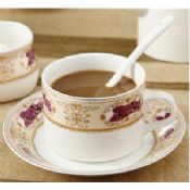Sets(cup+spoon+plate) xícara de café elegante images
